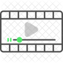 Reproductor De Video Pelicula Diagrama De Flujo Icono