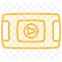 Icone De Linha Duotone Media Player Ícone