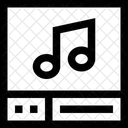 Reprodutor De Musica Musica Multimidia Ícone