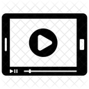 Reproducao De Video Streaming De Video Assistir Video Ícone