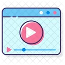 Reprodutor De Video Reprodutor De Video Video On Line Ícone