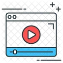 Reprodutor De Video Reprodutor De Video Video On Line Ícone