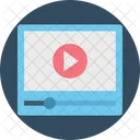 Reprodutor De Video Streaming De Video Video Ícone