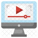 Player De Video Publicidade Entretenimento Ícone