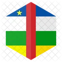 African Republic Flag Icon