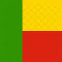 Republic Of Benin Flag Country 아이콘