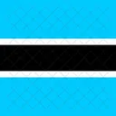 Republic Of Botswana Flag Country Icon