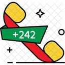 Republic Of The Congo Country Code Phone Code Icon