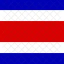 Republic Of Costa Rica Flag Country Icono
