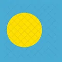 Republic Of Palau Flag Country 아이콘