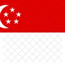 Republic Of Singapore Flag Country Icon