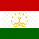 Republic Of Tajikistan Flag Country 아이콘