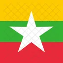 Republic Of The Union Of Myanmar Flag Country Icon