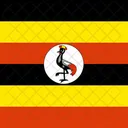 Republic Of Uganda Flag Country 아이콘