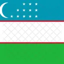 Republic Of Uzbekistan Flag Country Icon