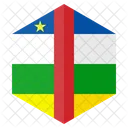 Africano Republica Bandeira Ícone