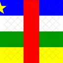 Republica Centro Africana Bandeira Pais Ícone