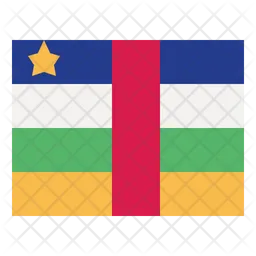 República Centroafricana Flag Icono