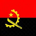 Republica De Angola Bandeira Pais Ícone