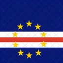 Republica De Cabo Verde Bandeira Pais Ícone