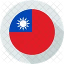 Republica De China Circular Pais Icono