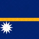 Republica De Nauru Bandeira Pais Ícone