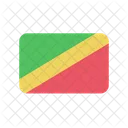 Republica Del Congo Bandera Pais Icon