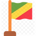 Republica Del Congo Congo Bandera Icon