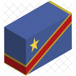 República Democrática del Congo Flag Icono