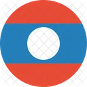 Laos Pdr Bandeira Ícone