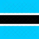 Republica Do Botswana Bandeira Pais Ícone