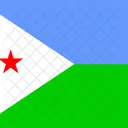 Republica Do Djibuti Bandeira Pais Ícone