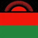 Republica Do Malawi Bandeira Pais Ícone