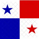 Republica Do Panama Bandeira Pais Ícone