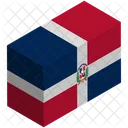 Bandeira Pais Republica Dominicana Ícone