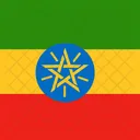 Republica Democratica Federal Da Etiopia Bandeira Pais Ícone