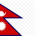 Republica Democratica Federal Do Nepal Bandeira Pais Ícone