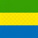 Republica Gabonesa Bandeira Pais Ícone