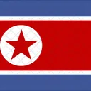 Povos Democraticos Republica Da Coreia Bandeira Pais Ícone