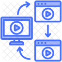 Republishing Video Content Icon