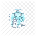 Hydrogen Repurpose Energy Icon