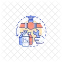 Hydrogen Integration Repurpose Icon