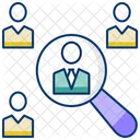Requirement Find Person Find Job Icon