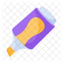 Un Practico Icono Plano De Un Lapiz Icono
