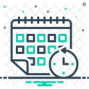Reschedule Rearrange Reorganize Icon