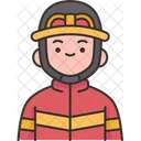 Rescue Staff Fireman Icon
