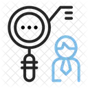 Research Analysis Magnifying Glass Icon
