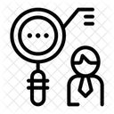Research Analysis Magnifying Glass Icon