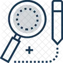 Research Magnifier Draw Icon
