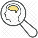 Research Search Brain Icon